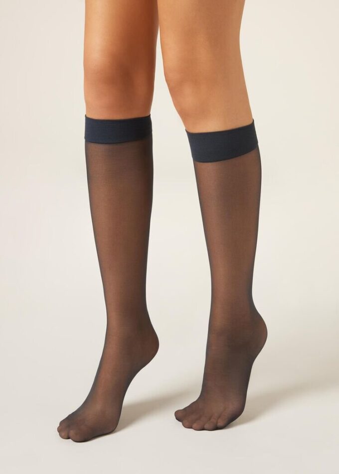 20 Denye Comfort Cuff Diz Üstü Çorap