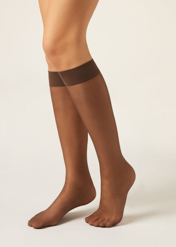 20 Denye Comfort Cuff Diz Üstü Çorap