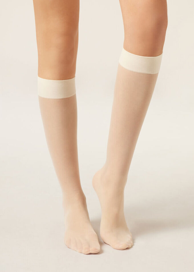 20 Denye Comfort Cuff Diz Üstü Çorap
