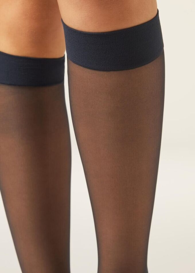 20 Denye Comfort Cuff Diz Üstü Çorap