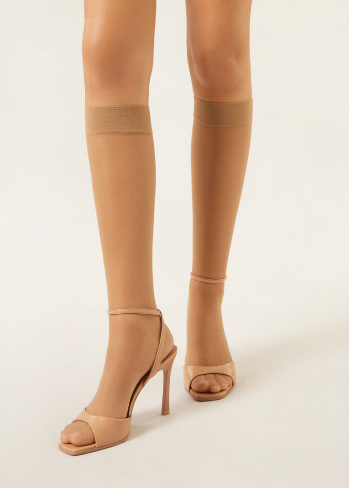 20 Denye Comfort Cuff Diz Üstü Çorap