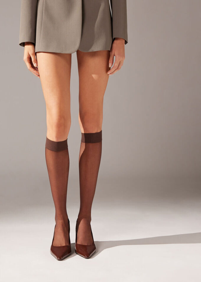 20 Denye Comfort Cuff Diz Üstü Çorap