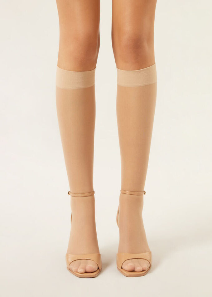 20 Denye Comfort Cuff Diz Üstü Çorap
