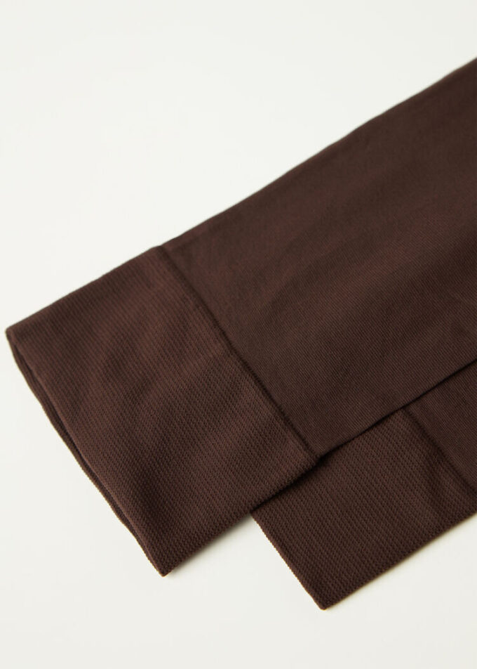 30 Denye Yarı Opak Microfiber Diz Boyu Çorap