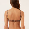 Altın Chevron Push-up Bikini Üstü