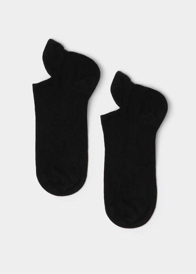 Arka Dilli Unisex Pamuklu Görünmez Çorap