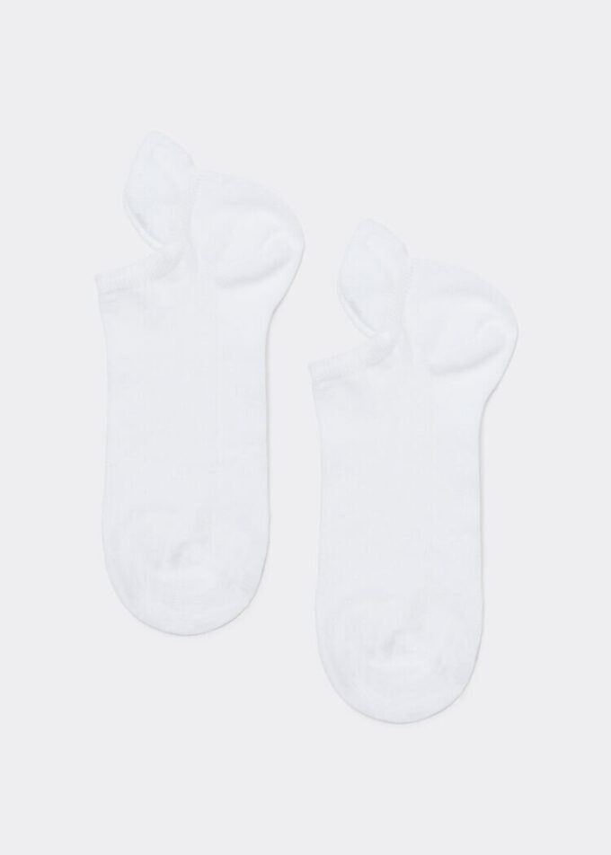 Arka Dilli Unisex Pamuklu Görünmez Çorap