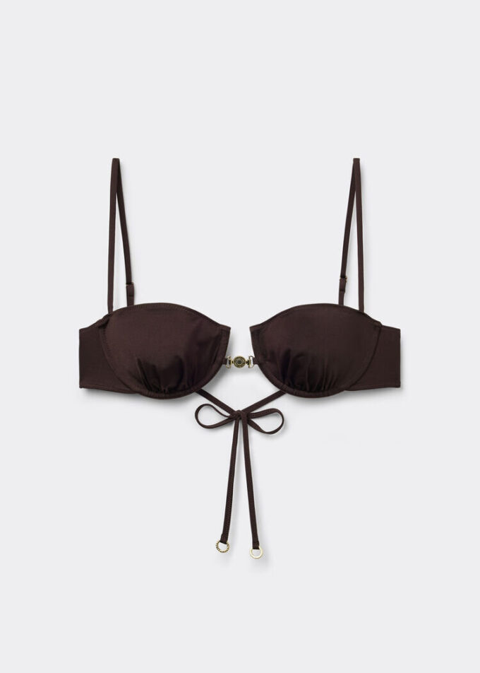 Balkonet Bikini Üstü Minimal Kesim