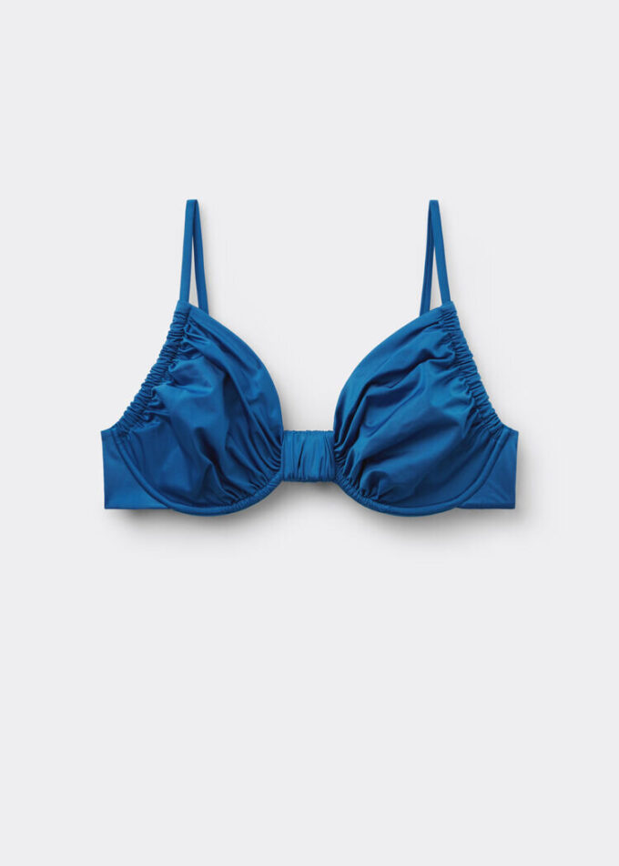 Balkonet Bikini Üstü Parlak Saten