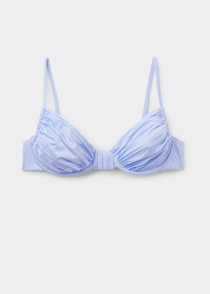 Balkonet Bikini Üstü Parlak Saten