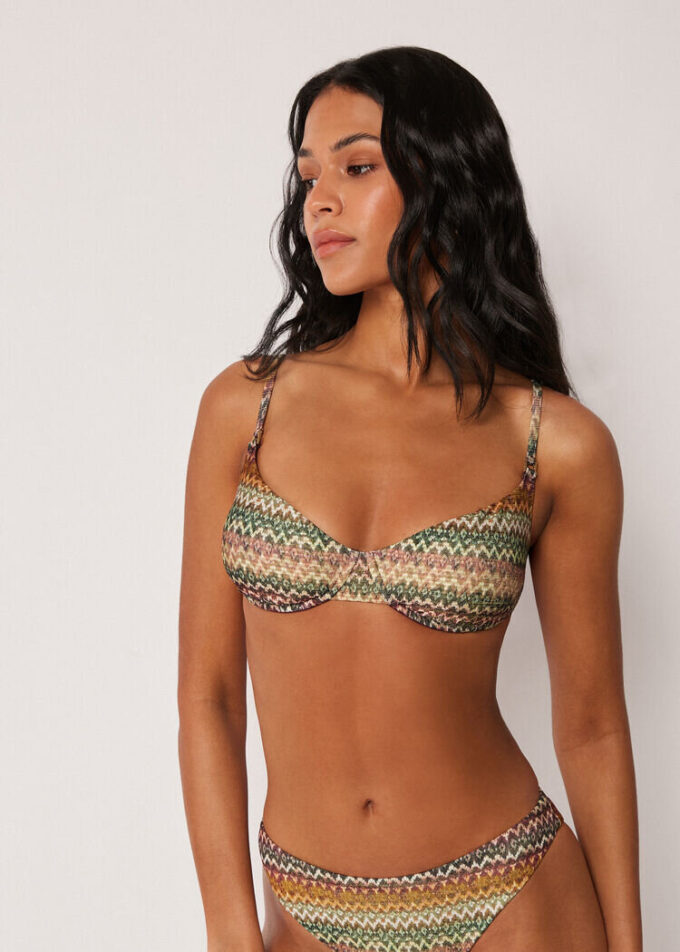 Balkonet Bikini Üstü Zarif Etnik