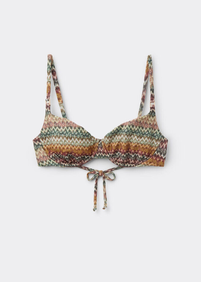 Balkonet Bikini Üstü Zarif Etnik