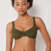 Balkonet Bikini Üstleri Crinkle Waves