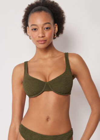 Balkonet Bikini Üstleri Crinkle Waves