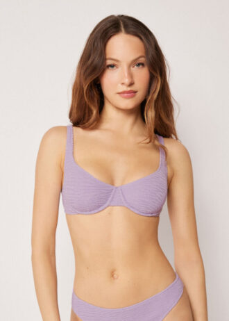 Balkonet Bikini Üstleri Crinkle Waves