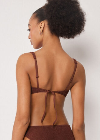 Balkonet Bikini Üstleri Crinkle Waves