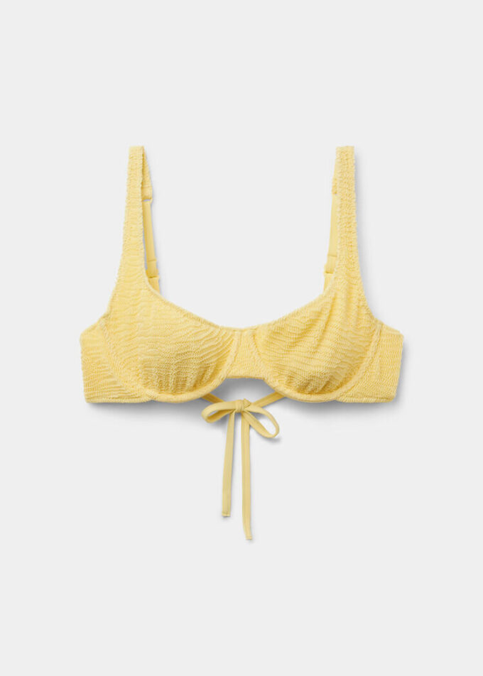 Balkonet Bikini Üstleri Crinkle Waves