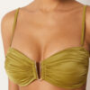 Bandeau Bikini Üstü Parlak Saten