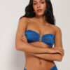 Bandeau Bikini Üstü Parlak Saten