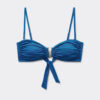 Bandeau Bikini Üstü Parlak Saten