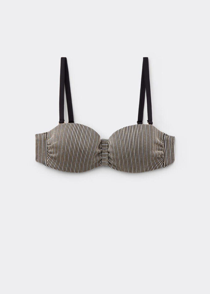 Bandeau Mayo Üstü Altın Çizgili