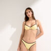 Bicolor Piping Balkonet Bikini Üstü