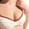 Bicolor Piping Balkonet Bikini Üstü