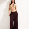 Bicolor Piping Balkonet Bikini Üstü