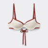 Bicolor Piping Balkonet Bikini Üstü