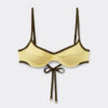 Bicolor Piping Balkonet Bikini Üstü