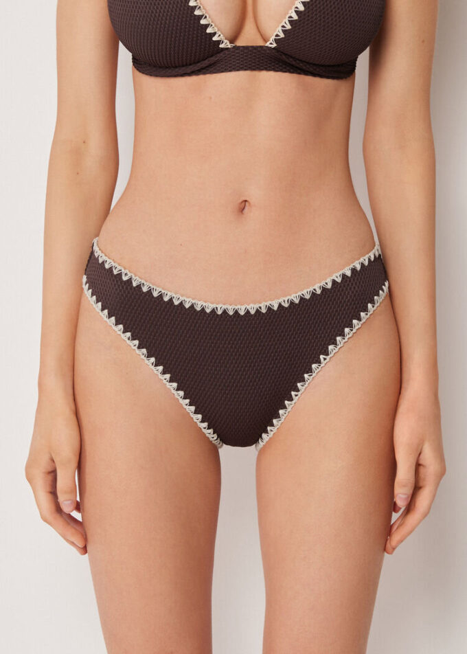 Bikini Altı Bicolor Embroidery