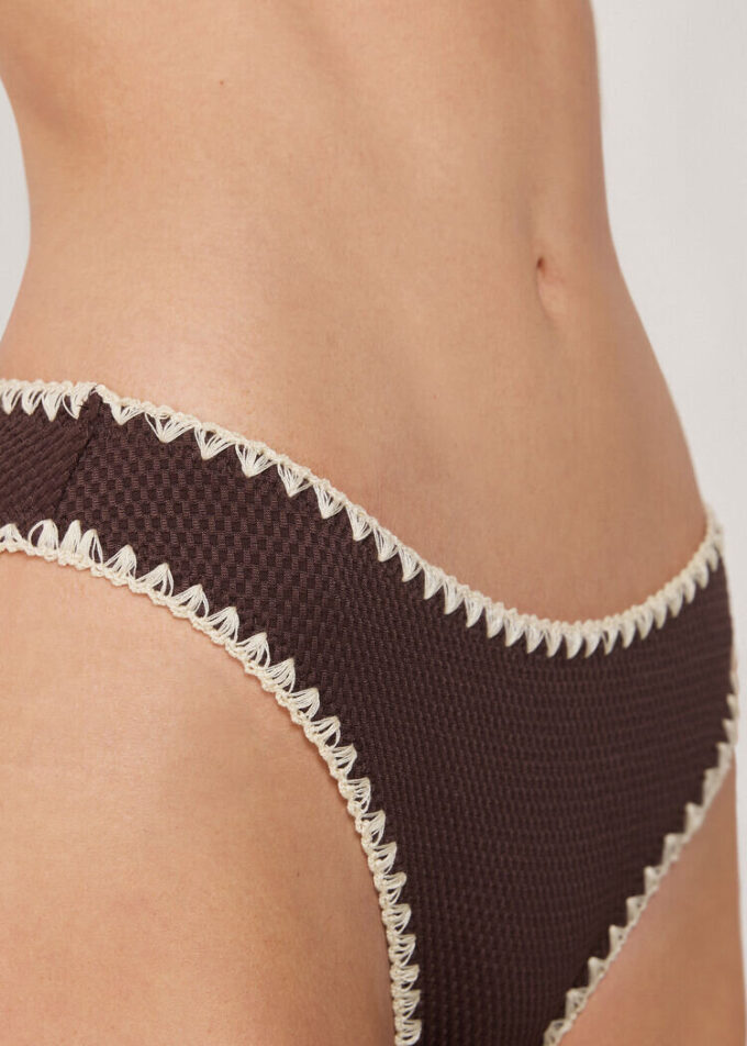 Bikini Altı Bicolor Embroidery