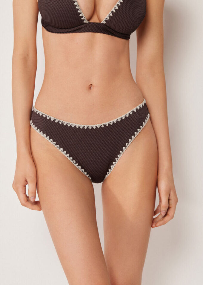 Bikini Altı Bicolor Embroidery