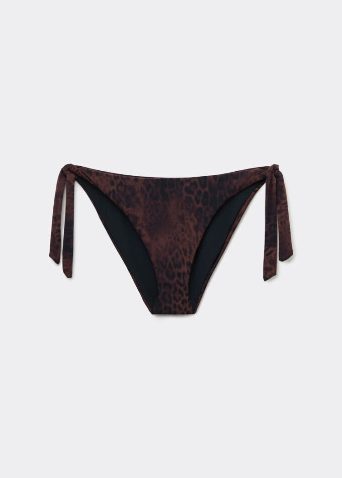 Bikini Altları Koyu Hayvan Desenli