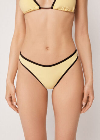 Brezilya Kesim Bikini Altı Bicolor Piping