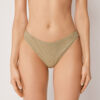 Brezilya Kesim Bikini Altları Metallic Glow