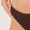 Brezilya Kesim Bikini Altları Metallic Glow