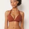 Dolgulu Üçgen Bikini Üstü Premium Fit