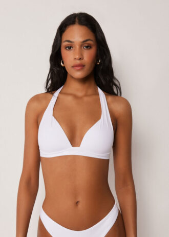 Dolgulu Üçgen Bikini Üstü Premium Fit