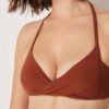 Dolgulu Üçgen Bikini Üstü Premium Fit