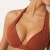 Dolgulu Üçgen Bikini Üstü Premium Fit