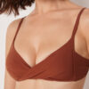 Dolgulu Üçgen Bikini Üstü Premium Fit