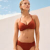 Dolgulu Üçgen Bikini Üstü Premium Fit
