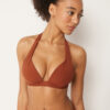 Dolgulu Üçgen Bikini Üstü Premium Fit