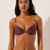 Dolgulu Push-Up Bikini Üstü Golden Glow