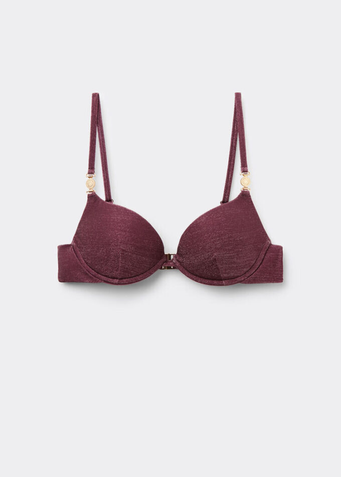 Dolgulu Push-Up Bikini Üstü Golden Glow