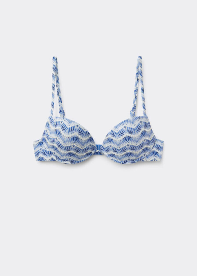 Dolgulu Push-Up Bikini Üstü Water Reflection