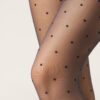 Şeffaf Polka Dot Tayt