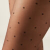 Şeffaf Polka Dot Tayt