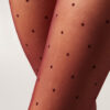 Şeffaf Polka Dot Tayt